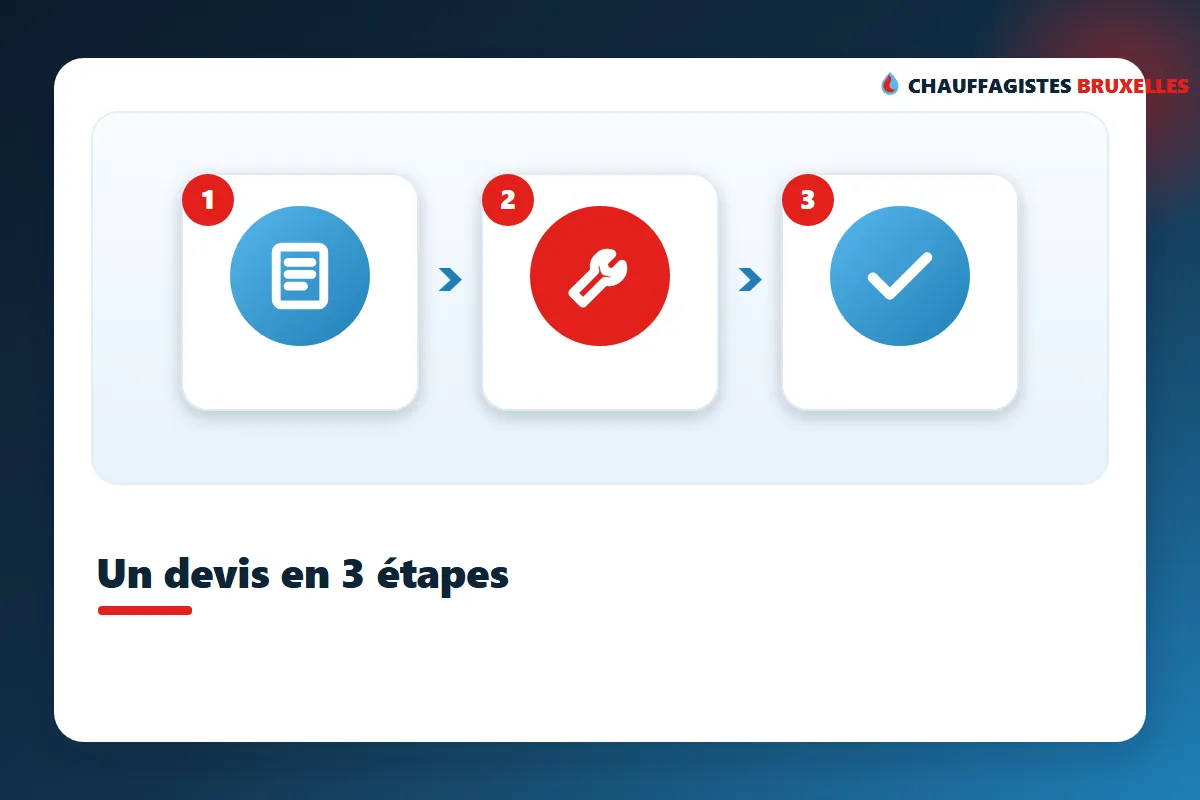 Demander un devis de chauffagiste à Bruxelles en 3 étapes : décrire, recevoir des devis, comparer